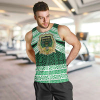 Personalised Tonga Saineha High School Men Tank Top Polynesian Ngatu Tribal