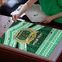 Personalised Tonga Saineha High School Puzzle Polynesian Ngatu Tribal - Polynesian Pride