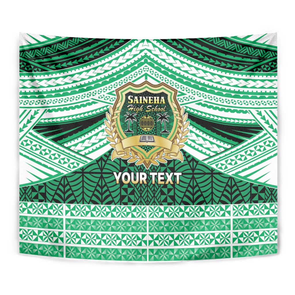 Personalised Tonga Saineha High School Tapestry Polynesian Ngatu Tribal