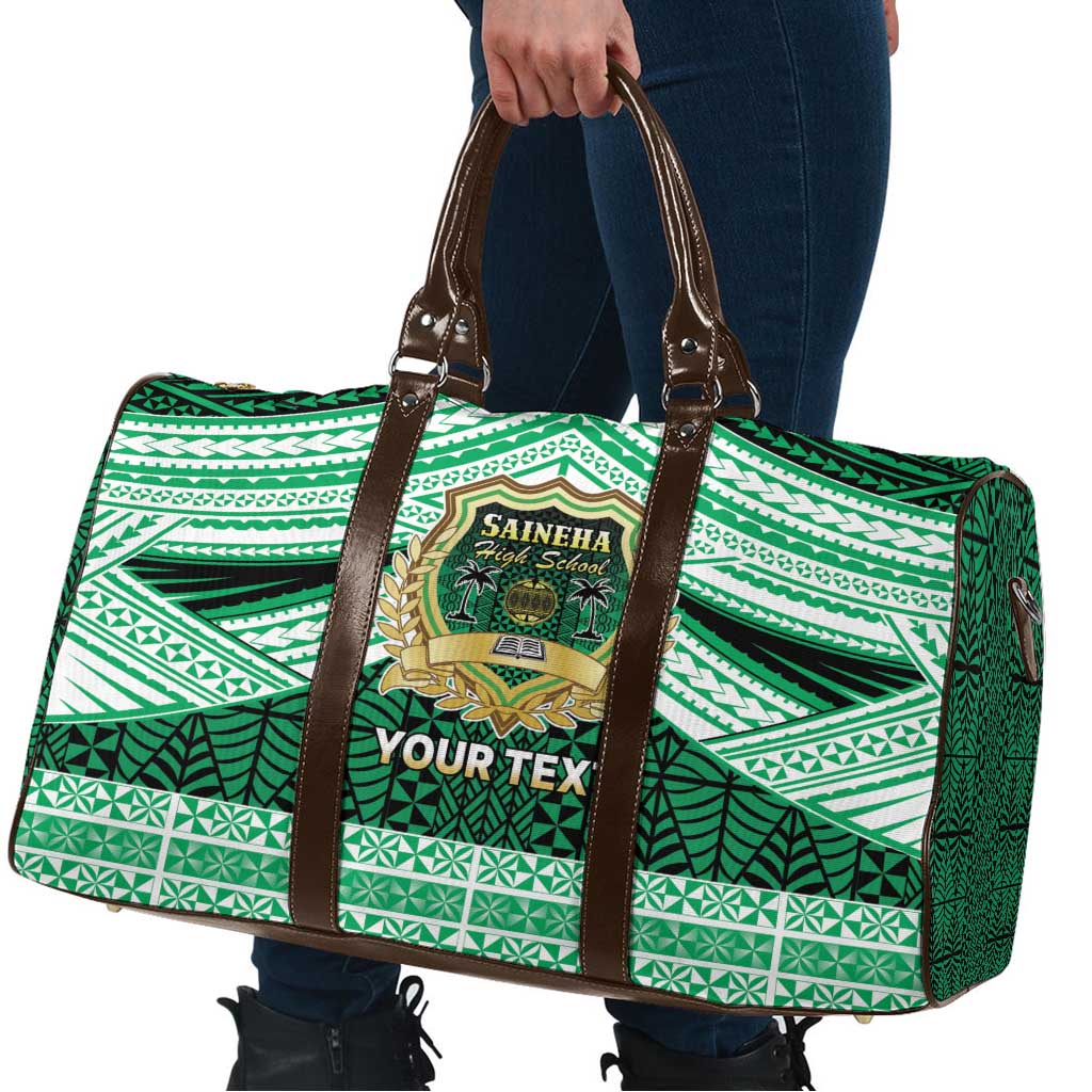 Personalised Tonga Saineha High School Travel Bag Polynesian Ngatu Tribal - Polynesian Pride