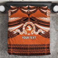 Personalised Tonga Tailulu College Bedding Set Polynesian Ngatu Tribal