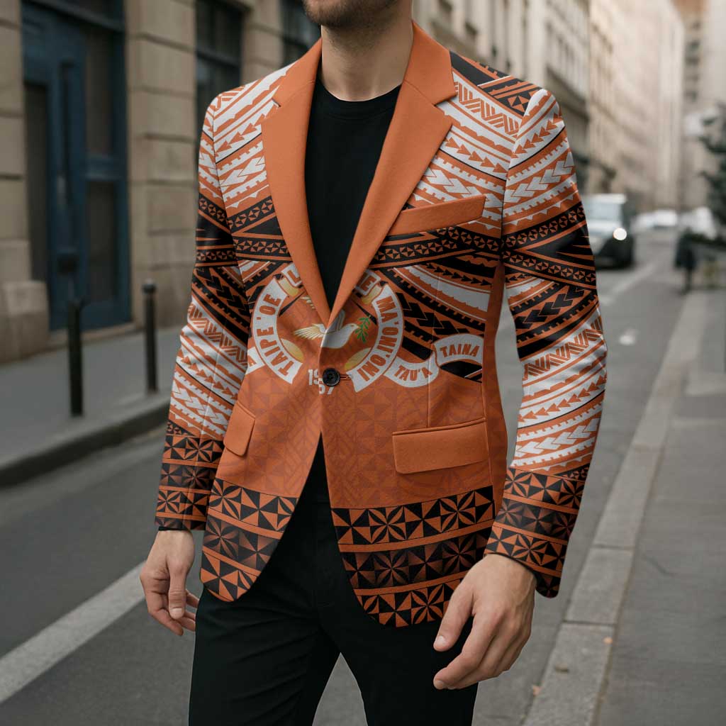 Personalised Tonga Tailulu College Blazer Polynesian Ngatu Tribal LT9 - Polynesian Pride