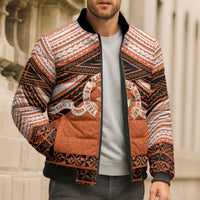Personalised Tonga Tailulu College Bomber Puffer Jacket Polynesian Ngatu Tribal - Polynesian Pride