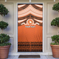 Personalised Tonga Tailulu College Door Cover Polynesian Ngatu Tribal - Polynesian Pride