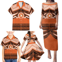 Personalised Tonga Tailulu College Family Matching Puletasi and Hawaiian Shirt Polynesian Ngatu Tribal