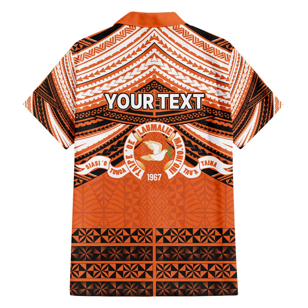 Personalised Tonga Tailulu College Family Matching Tank Maxi Dress and Hawaiian Shirt Polynesian Ngatu Tribal