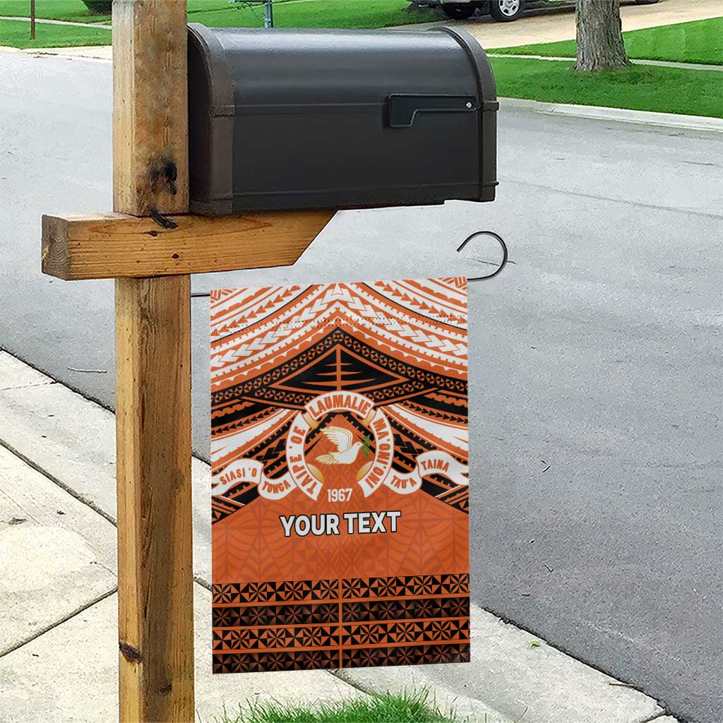 Personalised Tonga Tailulu College Garden Flag Polynesian Ngatu Tribal