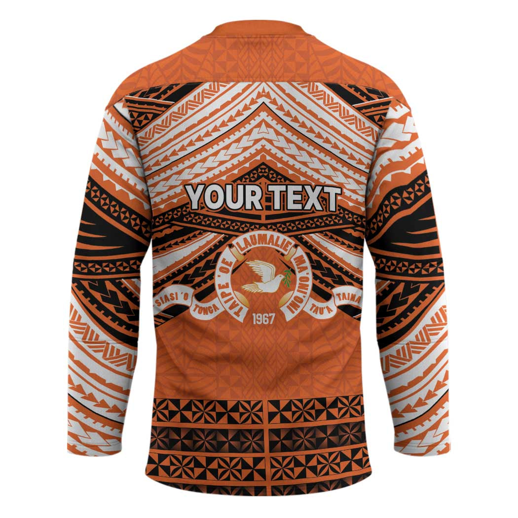 Personalised Tonga Tailulu College Hockey Jersey Polynesian Ngatu Tribal LT9 - Polynesian Pride