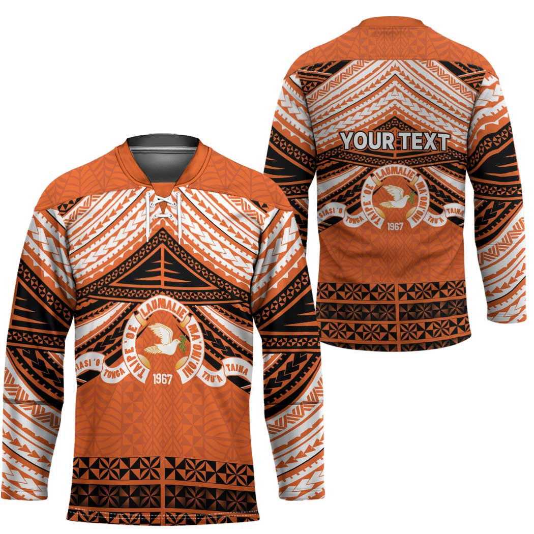 Personalised Tonga Tailulu College Hockey Jersey Polynesian Ngatu Tribal LT9 - Polynesian Pride