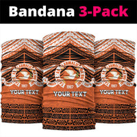 Personalised Tonga Tailulu College Neck Gaiter Polynesian Ngatu Tribal - Polynesian Pride