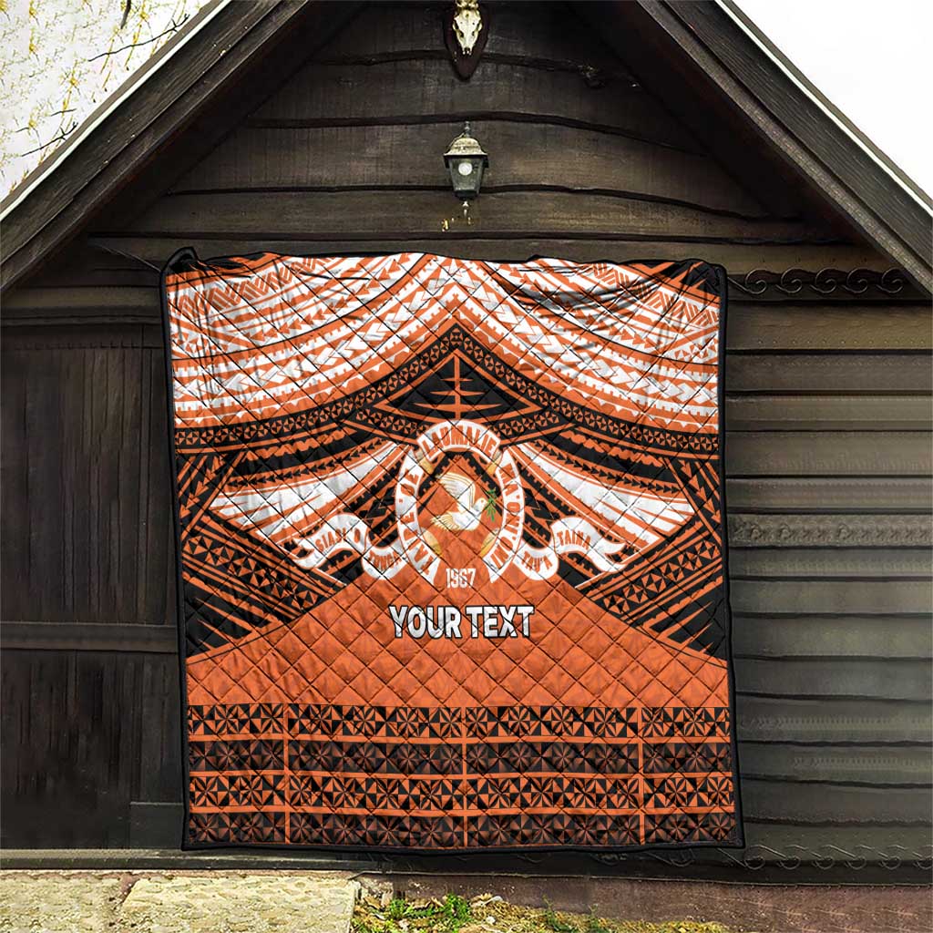 Personalised Tonga Tailulu College Quilt Polynesian Ngatu Tribal