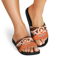 Personalised Tonga Tailulu College Slide Sandals Polynesian Ngatu Tribal LT9 - Polynesian Pride