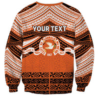Personalised Tonga Tailulu College Sweatshirt Polynesian Ngatu Tribal
