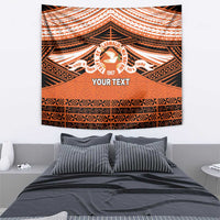 Personalised Tonga Tailulu College Tapestry Polynesian Ngatu Tribal