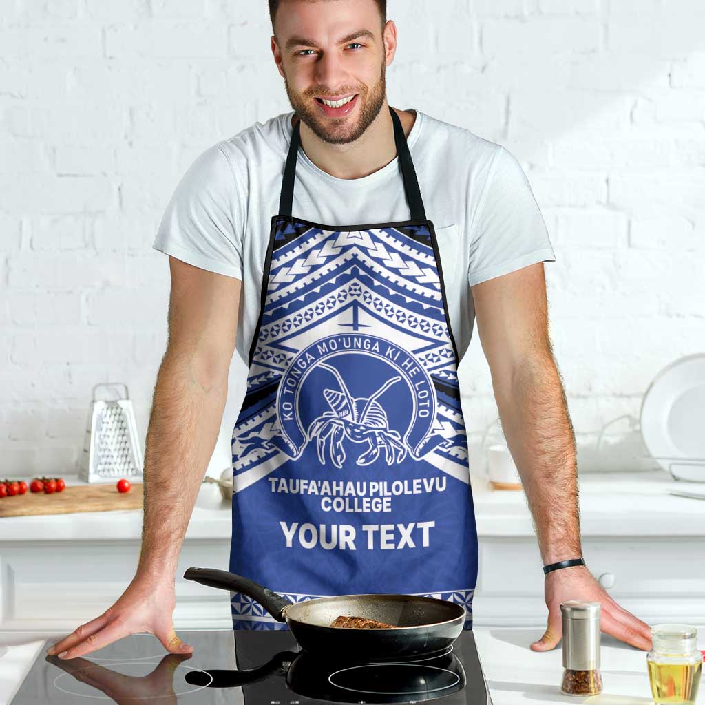 Personalised Tonga Taufa'ahau Pilolevu College Apron Polynesian Ngatu Tribal - Polynesian Pride