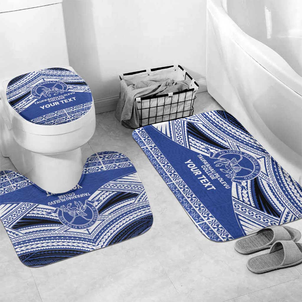 Personalised Tonga Taufa'ahau Pilolevu College Bathroom Set Polynesian Ngatu Tribal - Polynesian Pride