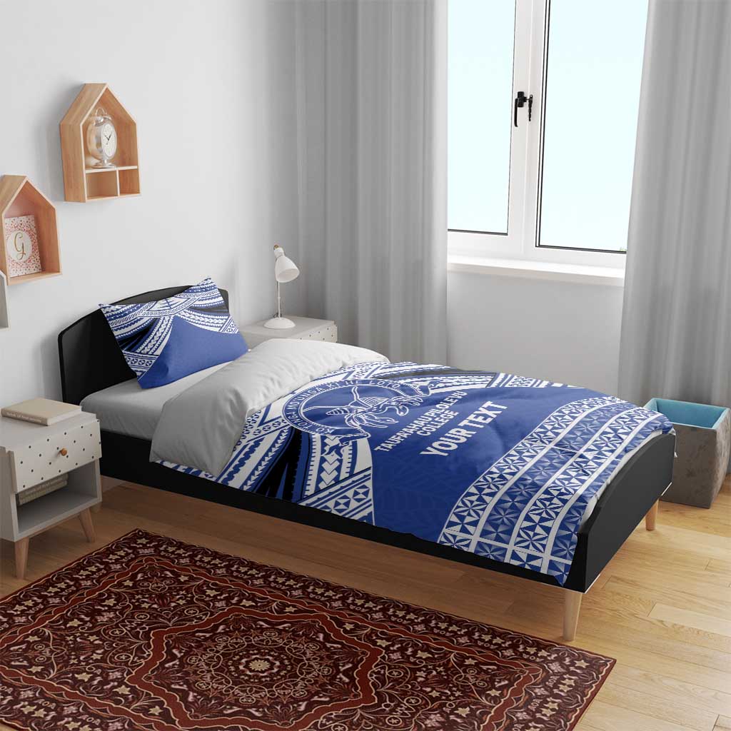 Personalised Tonga Taufa'ahau Pilolevu College Bedding Set Polynesian Ngatu Tribal