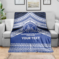Personalised Tonga Taufa'ahau Pilolevu College Blanket Polynesian Ngatu Tribal