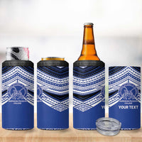 Personalised Tonga Taufa'ahau Pilolevu College 4 in 1 Can Cooler Tumbler Polynesian Ngatu Tribal