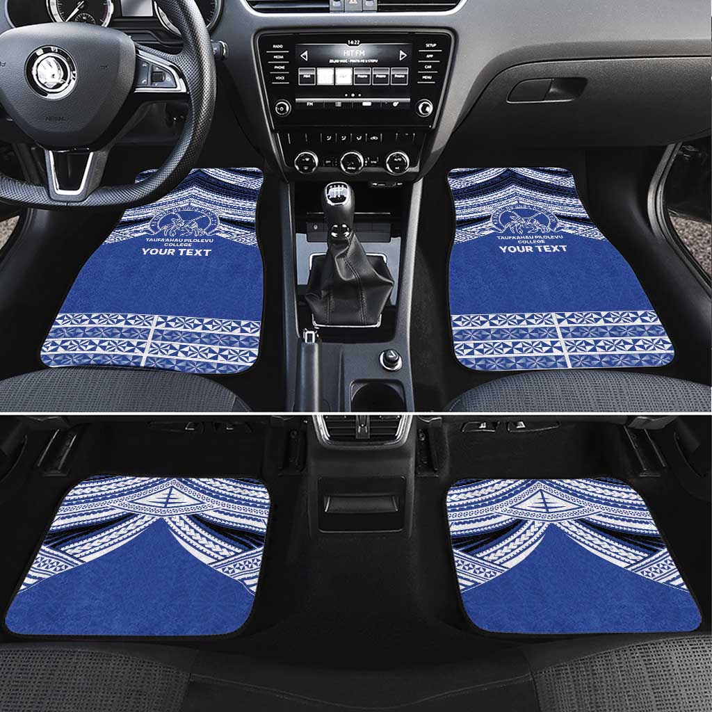 Personalised Tonga Taufa'ahau Pilolevu College Car Mats Polynesian Ngatu Tribal