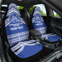 Personalised Tonga Taufa'ahau Pilolevu College Car Seat Cover Polynesian Ngatu Tribal LT9 One Size Blue - Polynesian Pride