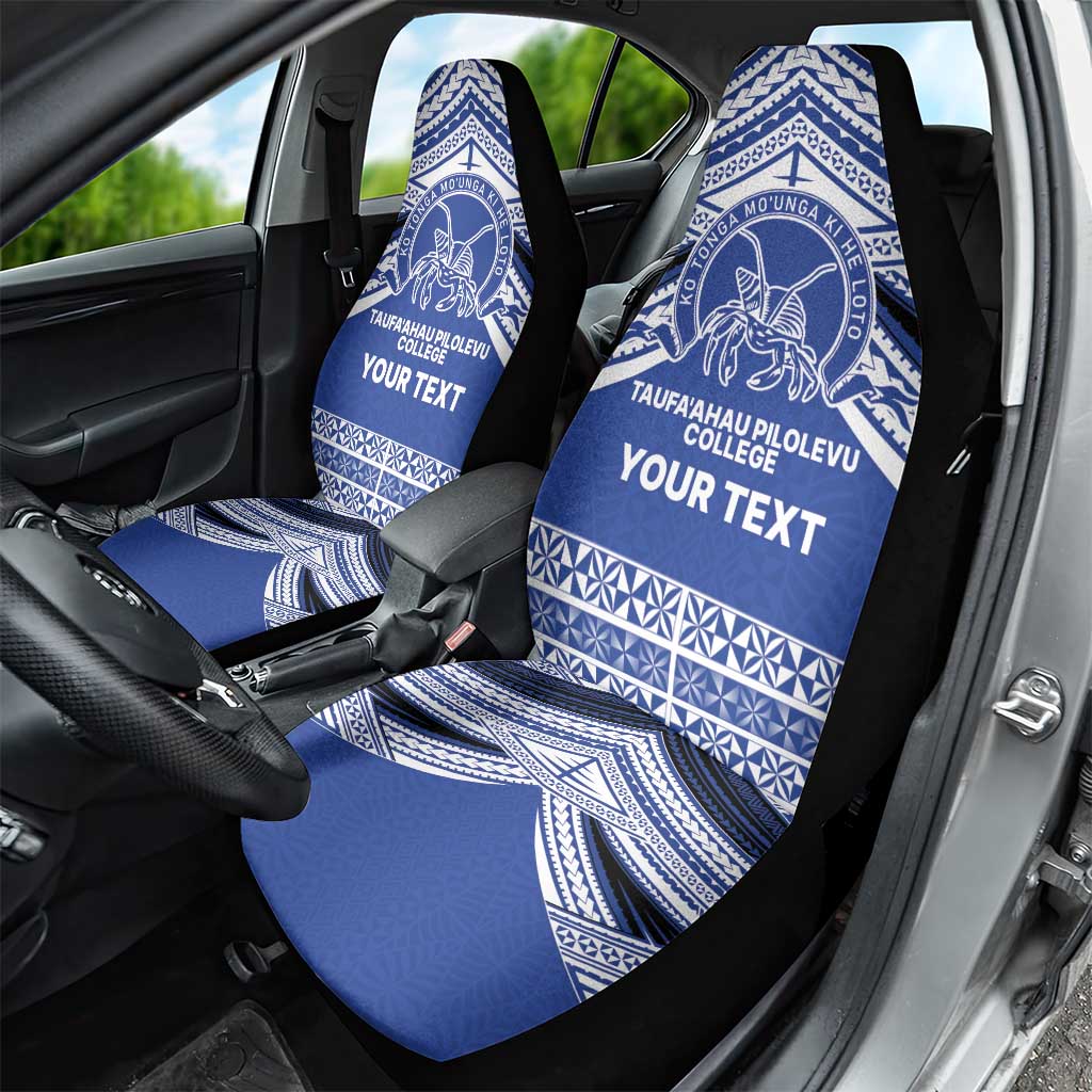 Personalised Tonga Taufa'ahau Pilolevu College Car Seat Cover Polynesian Ngatu Tribal LT9 - Polynesian Pride