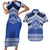 Personalised Tonga Taufa'ahau Pilolevu College Couples Matching Short Sleeve Bodycon Dress and Hawaiian Shirt Polynesian Ngatu Tribal