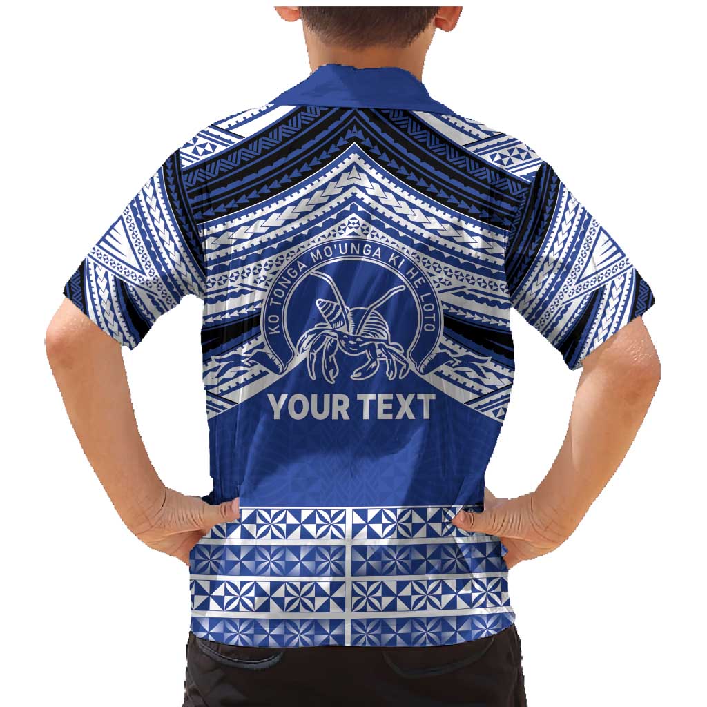 Personalised Tonga Taufa'ahau Pilolevu College Family Matching Mermaid Dress and Hawaiian Shirt Polynesian Ngatu Tribal