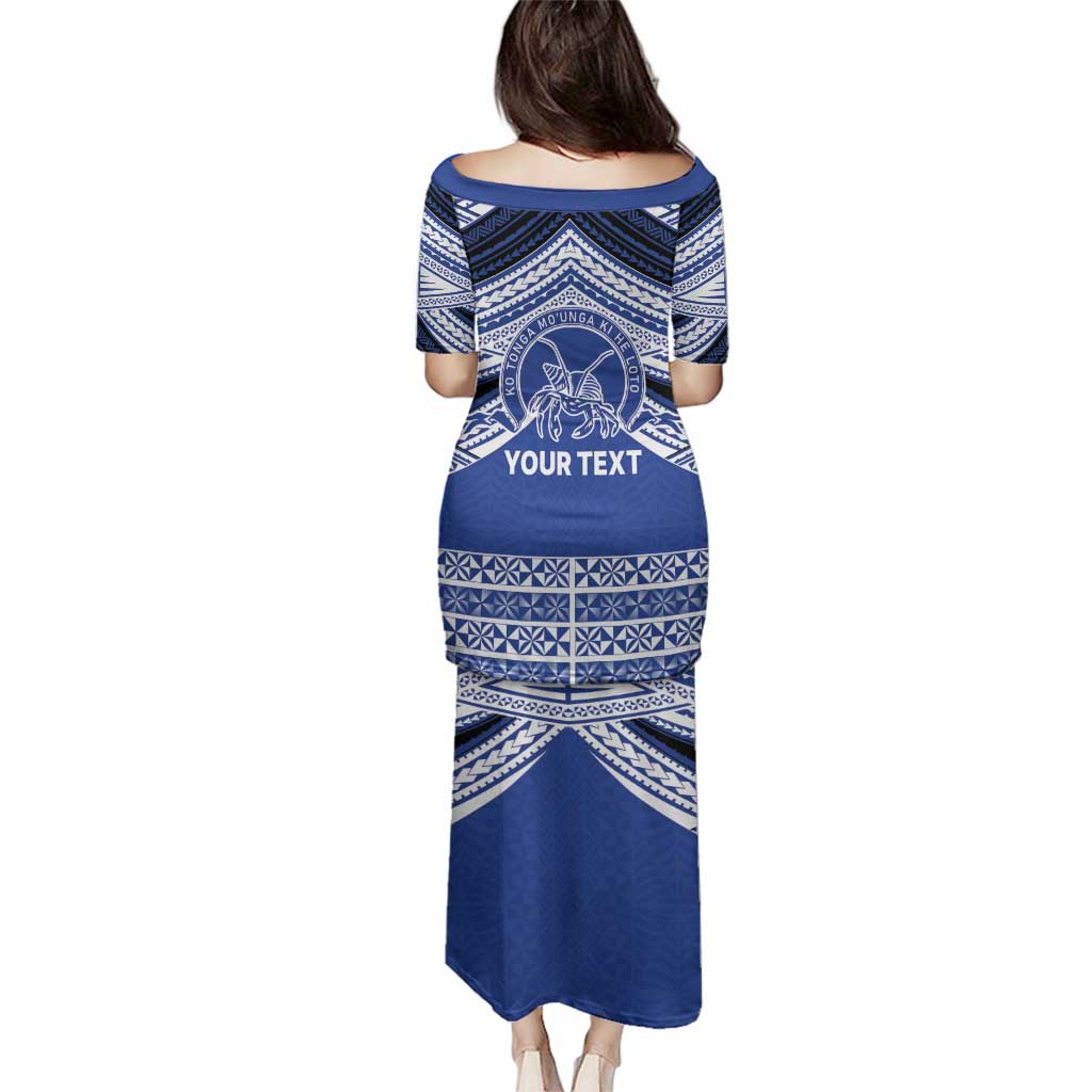 Personalised Tonga Taufa'ahau Pilolevu College Family Matching Puletasi and Hawaiian Shirt Polynesian Ngatu Tribal