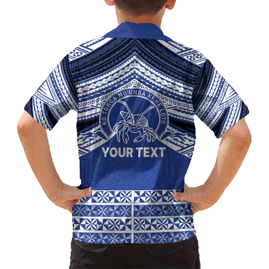 Personalised Tonga Taufa'ahau Pilolevu College Hawaiian Shirt Polynesian Ngatu Tribal