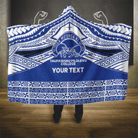 Personalised Tonga Taufa'ahau Pilolevu College Hooded Blanket Polynesian Ngatu Tribal