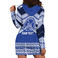Personalised Tonga Taufa'ahau Pilolevu College Hoodie Dress Polynesian Ngatu Tribal