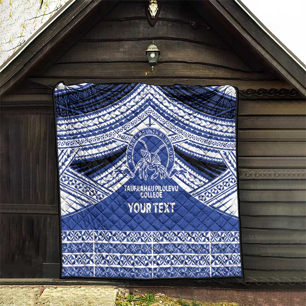 Personalised Tonga Taufa'ahau Pilolevu College Quilt Polynesian Ngatu Tribal