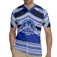 Personalised Tonga Taufa'ahau Pilolevu College Rugby Jersey Polynesian Ngatu Tribal