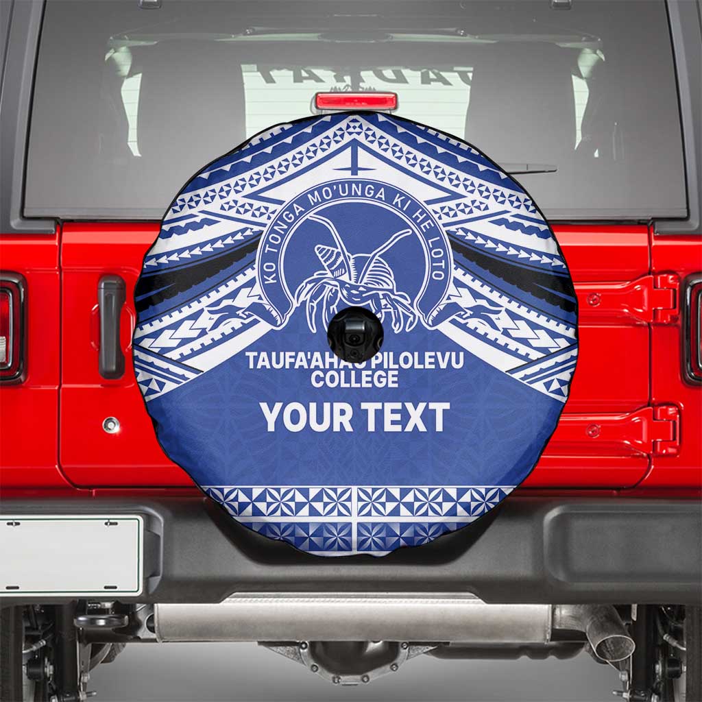 Personalised Tonga Taufa'ahau Pilolevu College Spare Tire Cover Polynesian Ngatu Tribal