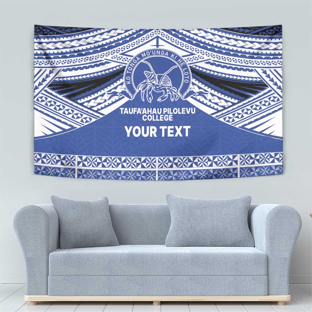 Personalised Tonga Taufa'ahau Pilolevu College Tapestry Polynesian Ngatu Tribal