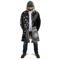 Black Tongan Ngatu Fonulei Pattern Cloak - Polynesian Pride