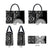 Black Tongan Ngatu Fonulei Pattern Leather Bag - Polynesian Pride
