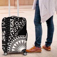 Black Tongan Ngatu Fonulei Pattern Luggage Cover