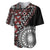 Red Tongan Ngatu Fonulei Pattern Baseball Jersey