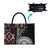 Red Tongan Ngatu Fonulei Pattern Leather Bag - Polynesian Pride