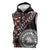 Red Tongan Ngatu Fonulei Pattern Sleeveless Hoodie - Polynesian Pride