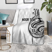 Hawaii and Japanese Culture Personalised Blanket With Polynesian Tribal Tattoo Style