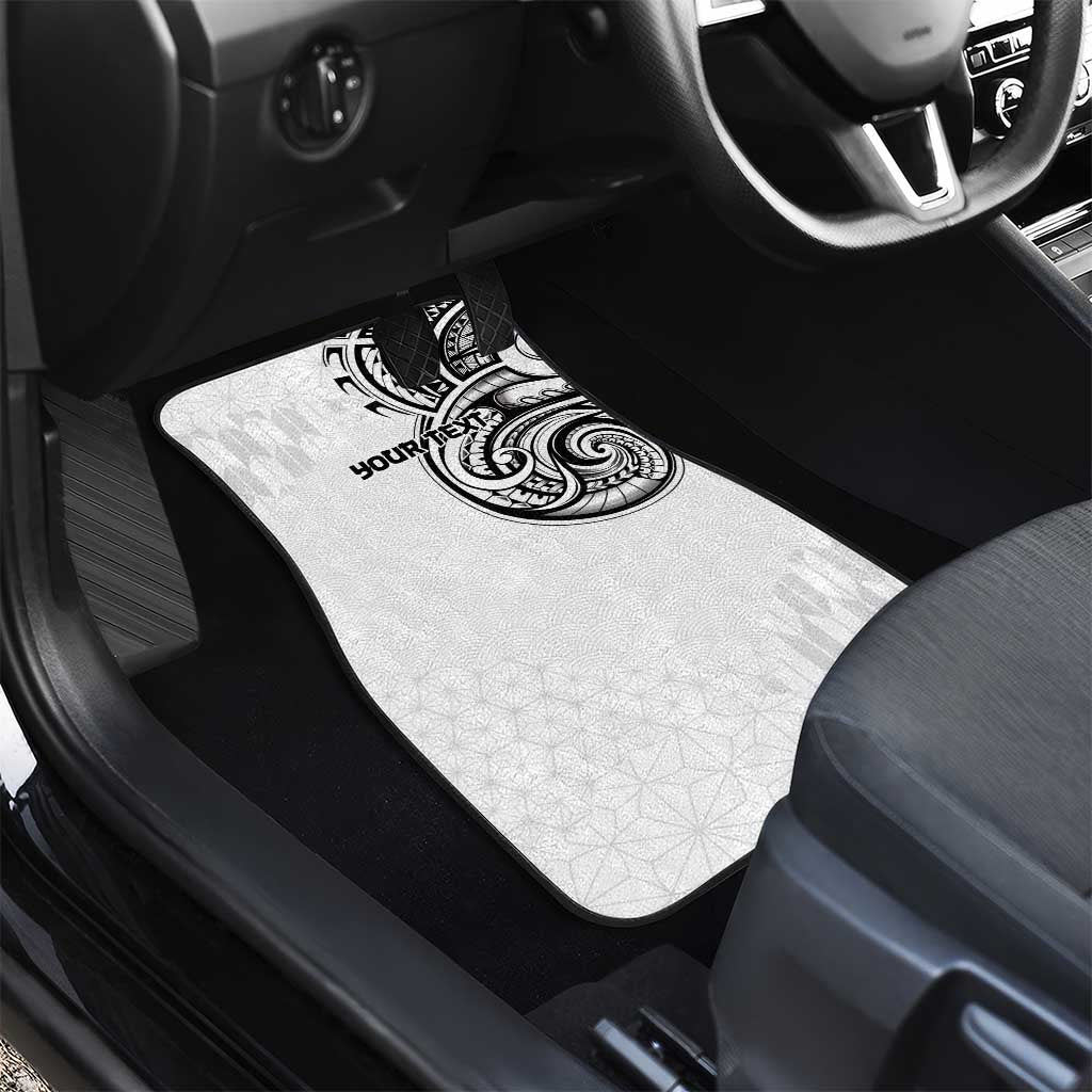 Hawaii and Japanese Culture Personalised Car Mats With Polynesian Tribal Tattoo Style