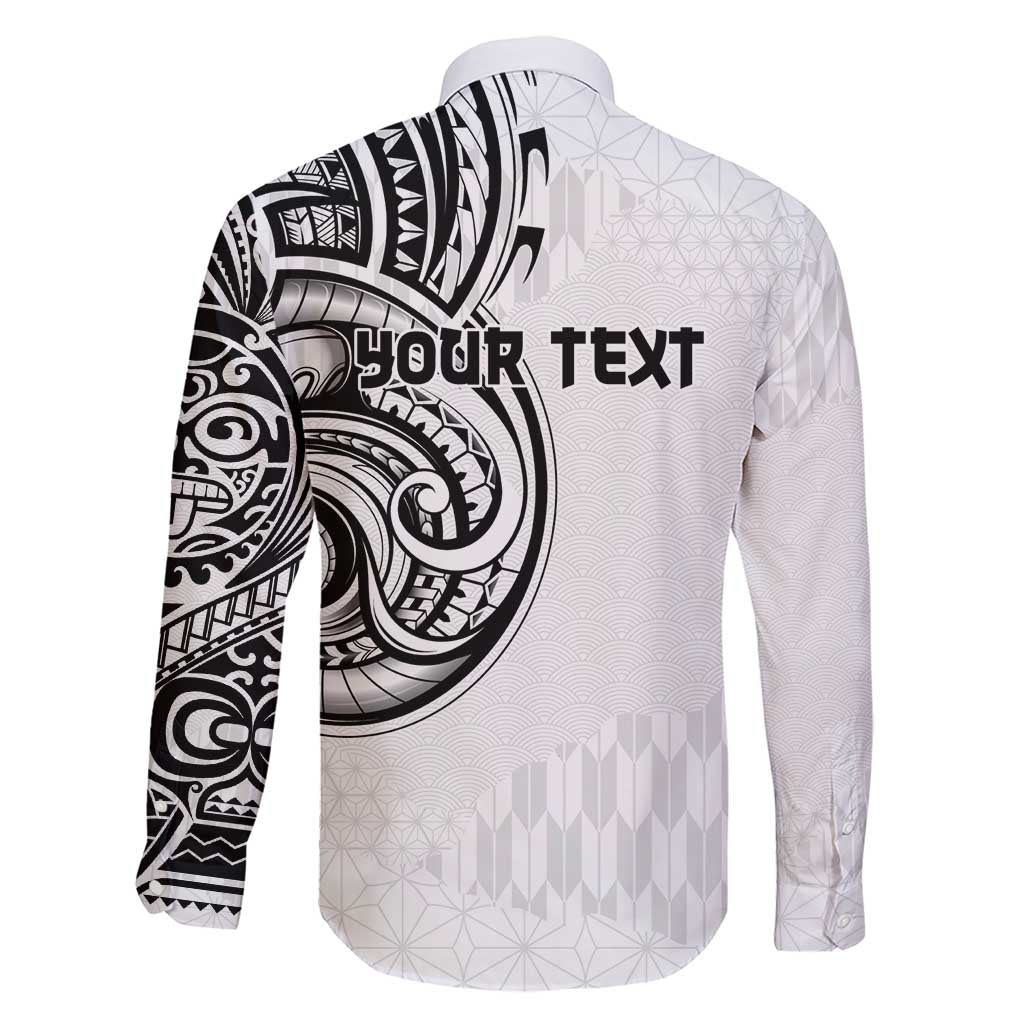 Hawaii and Japanese Culture Personalised Family Matching Short Sleeve Bodycon Dress and Hawaiian Shirt With Polynesian Tribal Tattoo Style LT9 - Polynesian Pride