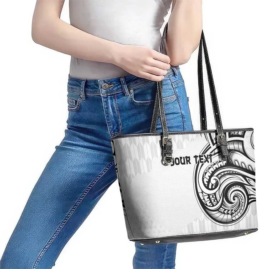 Hawaii and Japanese Culture Personalised Leather Tote Bag With Polynesian Tribal Tattoo Style LT9 - Polynesian Pride