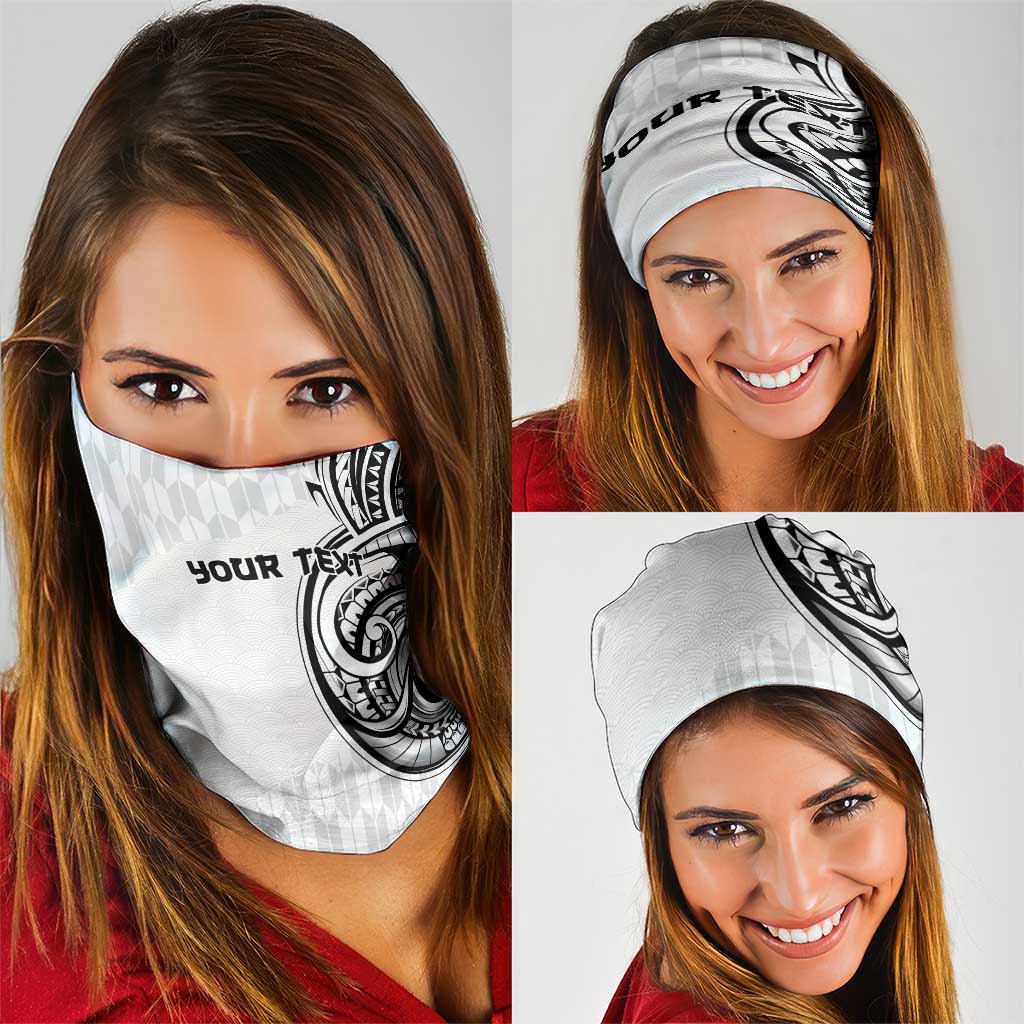 Hawaii and Japanese Culture Personalised Neck Gaiter With Polynesian Tribal Tattoo Style - Polynesian Pride