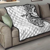 Hawaii and Japanese Culture Personalised Quilt With Polynesian Tribal Tattoo Style
