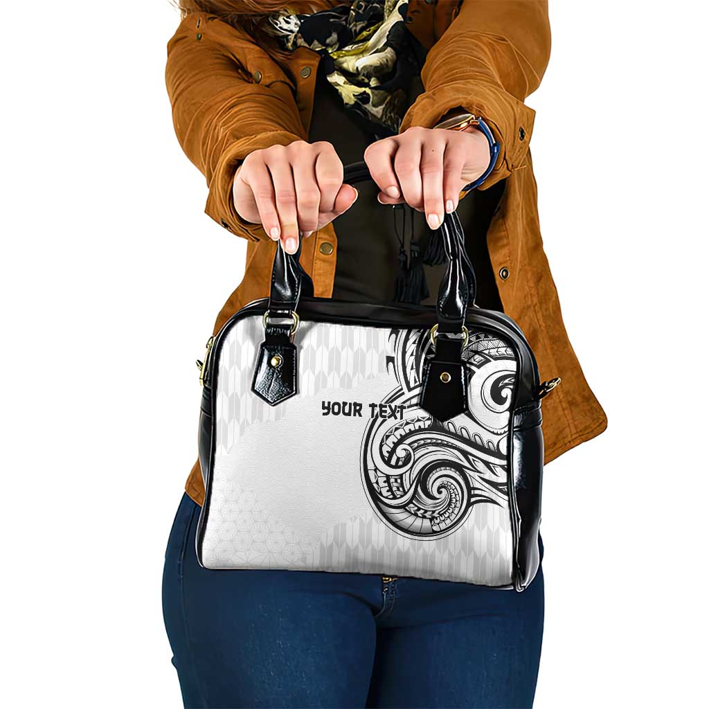 Hawaii and Japanese Culture Personalised Shoulder Handbag With Polynesian Tribal Tattoo Style