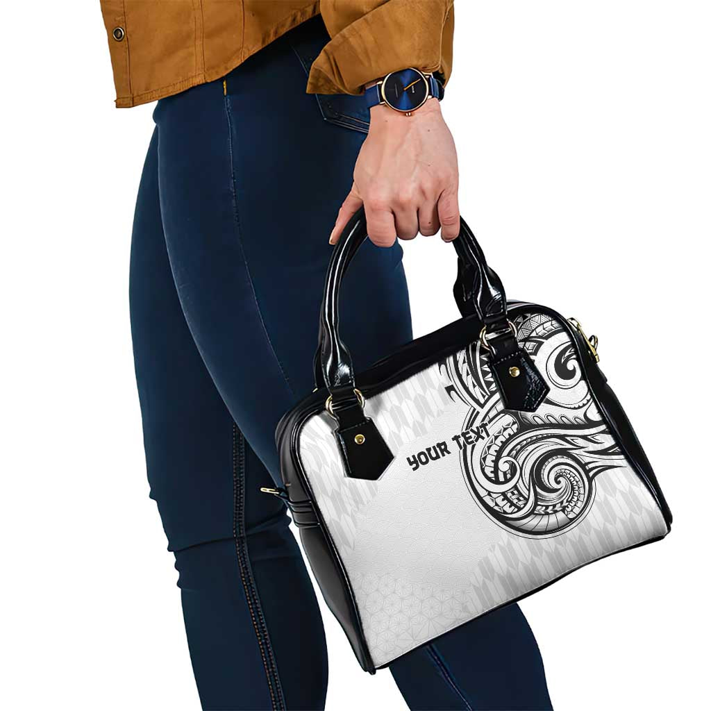 Hawaii and Japanese Culture Personalised Shoulder Handbag With Polynesian Tribal Tattoo Style